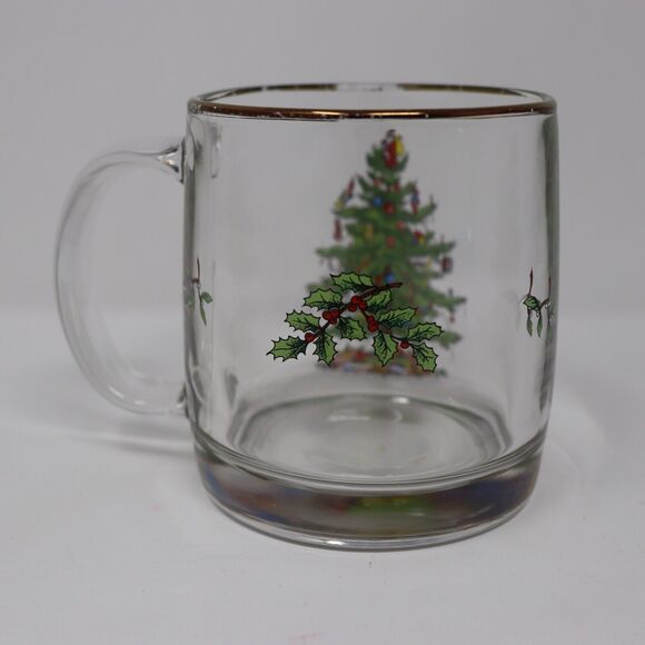 Spode Christmas Tree Clear Glass Microwavable - Picture 3 of 3